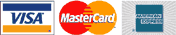 We accept Visa, Mastercard, American Express